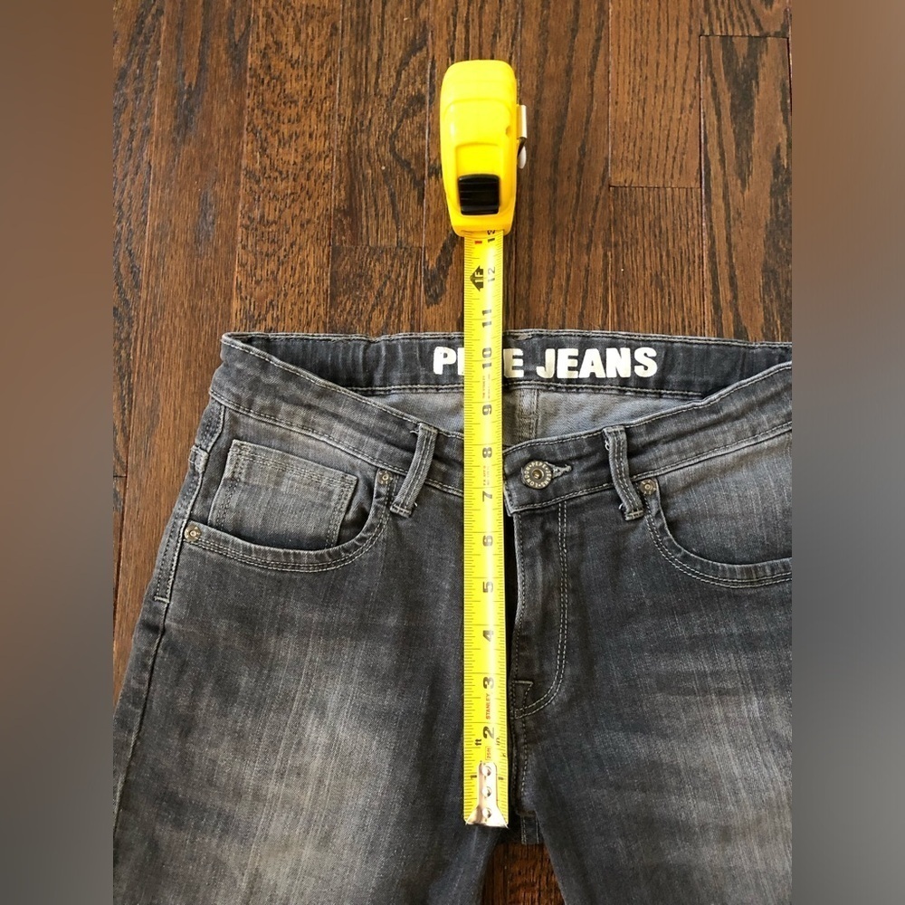 Pepe Jeans London Boys 14 Dakota Cashed Black Vintage Slim Fit Mid-Rise Jeans - Picture 9 of 12